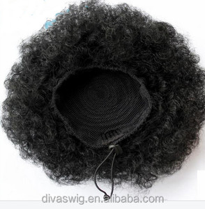 Divaswigs Africano americano Reale Dei Capelli Umani <span class=keywords><strong>di</strong></span> Estensione <span class=keywords><strong>Coda</strong></span> <span class=keywords><strong>di</strong></span> <span class=keywords><strong>Cavallo</strong></span> Per Le Donne Nere 140g dhl libera il trasporto - Product Image 3