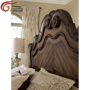 Europa stile Americano Italiano mobili di lusso classico king size Hooker camera da letto in legno mobili disegni doppio letto intagliato - Product Image 2