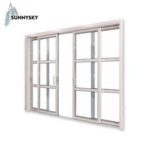 Doppi vetri Canada In America standard scorrevole in alluminio <span class=keywords><strong>finestra</strong></span> dello schermo porte in pista - Product Image 1