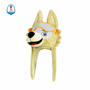 2018 La Russie Coupe Du Monde Polyester Chaud En Peluche Tête D'animal Chapeau Cap - Product Image 1