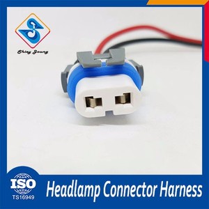 Fuente de la fábrica del coche bombilla halógena 2 pines macho y hembra conector del mazo de cables auto pins - Product Image 2