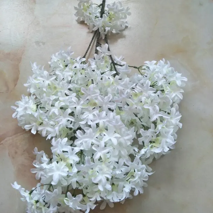 Branches de fleurs de cerisier artificielles Arrangements de tiges de fleurs en soie pour la décoration de mariage à la maison