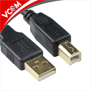 Chapado en oro de alta velocidad impresora USB 2.<span class=keywords><strong>0</strong></span> cable a macho a b macho <span class=keywords><strong>1</strong></span> m 2 m 3 M 5 M <span class=keywords><strong>10</strong></span> M - Product Image 1