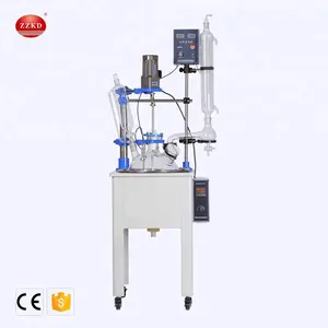 Lab Test Reactor Scale Electric Heating Glass Reaction Vessel