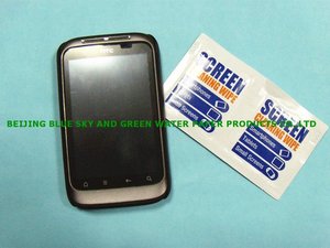 Téléphone portable de nettoyage/lentille/«lunettes Écran individuel enveloppé sigle lingettes humides - Product Image 1