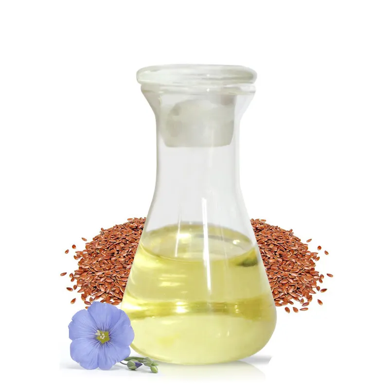 Factory Supply Cold Pressed Linseed Oil Food Grade 100% Pure Natural Organic Flax Seed Oil In Bulk Price