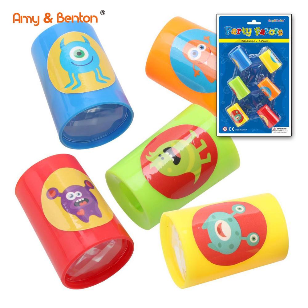 Hot selling promotie mini plastic mooie cartoon caleidoscoop speelgoed