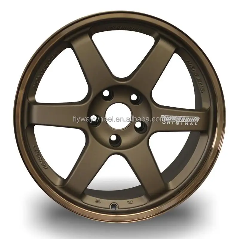 FLYWAY H633รังสีใหม่ TE37 VOLK แข่งล้อ18X8.5 18x9.5