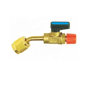 In ottone ad alta temperatura resistenza/resistenza alle basse temperature di controllo di refrigerazione di riempimento valve1/4 di riempimento valvola In Ottone