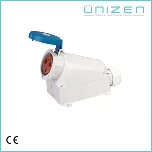 UNIZEN 2016 Produtos Quentes 230 V 63Amp França Industrial Plug & Soquete de Energia Elétrica