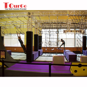 TourGo American <span class=keywords><strong>Ninja</strong></span> Warrior Curso de obstáculos de aluminio Gimnasio Interior Adultos y niños Curso de obstáculos para la escuela - Product Image 6