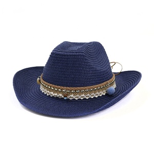 Venta al por mayor a granel Sombrero De <span class=keywords><strong>Paja</strong></span> Playa Hombre Verano Western Straw Cowboy Sombreros - Product Image 3