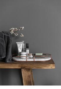 Nordic คุณภาพสูง <span class=keywords><strong>rose</strong></span> gold ลวดโลหะรูปไข่ถาดสีขาวธรรมชาติหินอ่อนสำหรับเครื่องประดับงานแต่งงานตกแต่ง - Product Image 6