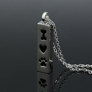 Gioielli di cremazione della stampa della <span class=keywords><strong>zampa</strong></span> del ricordo della cenere dell'urna dell'animale domestico all'ingrosso del pendente di Marlary - Product Image 6