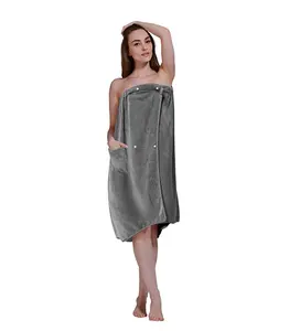 Sunland 工厂批发高品质女装浴巾刺绣