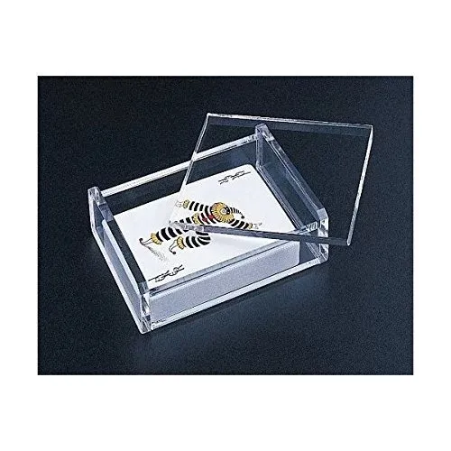 Clear Acryl Dek Scharnierende Speelkaart Doos Magnetische Deksel Acryl Single Deck Case