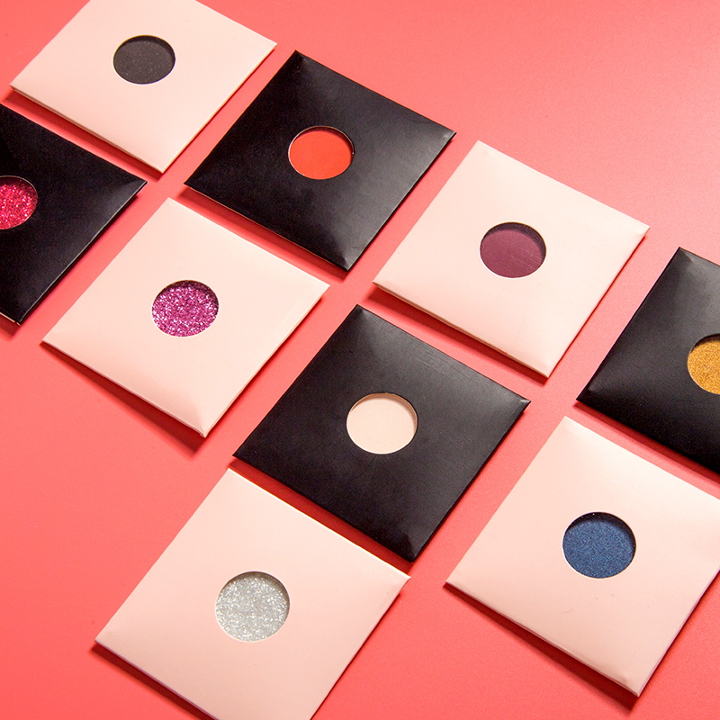 Частная торговая марка прессованные мощные тени для век одиночные блестящие тени для век