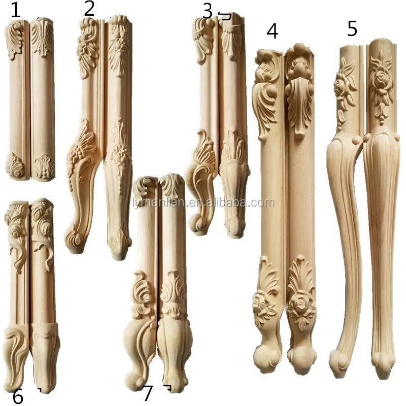 Furniture Parts decorative furniture Wood Table Chair Legs antique wood carved table legs