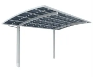 Outdoor Glasdach Metall Auto Garage Port Lagerung Garage Carport