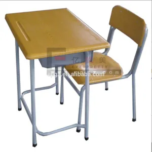Günstige Klassen zimmer möbel Single Werzalit School Desk Chair