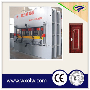เครื่องกดผิวประตูอู๋ซี / เครื่องกดร้อนผิวประตูเมลามีน HDF / เครื่องทำประตูไม้ - Product Image 6
