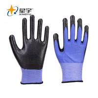 Защитные перчатки, нитриловые защитные перчатки из полиэстера Xingyu