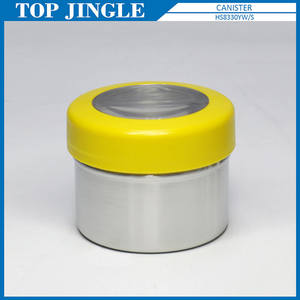 Stainless Steel Cylinder Shape Food Metal Storage Box - Product Image 2
