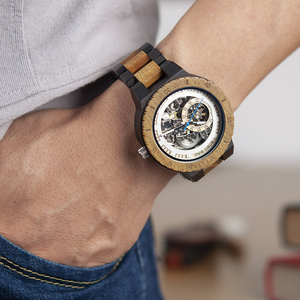 Orologio da <span class=keywords><strong>Uomo</strong></span> Oversize con Quadrante Grande, Meccanico Automatico, Lusso, Moda, Sport, in Legno, con Logo Personalizzato, Edizione Limitata, Lancette - Product Image 5