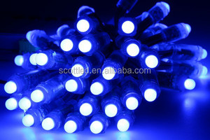 12mm <strong>WS2801</strong> <strong>rgb</strong> <strong>led</strong> <strong>pixel</strong> <strong>matrix</strong>,waterproof IP68;DC5V input;full color;50pcs a string,Round Shape - Product Image 1