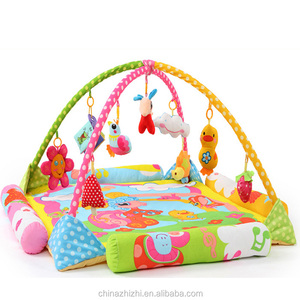 <strong>Crawling</strong> Kick <strong>Toys</strong> for Sale Wholesale Children Gifts Musical Fabric Plush Green Monkey Kids Play Mats Babies with Hanging <strong>Toys</strong> - Product Image 5