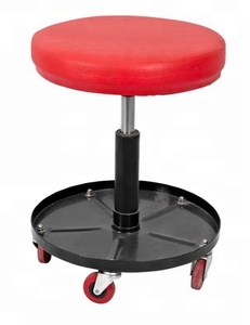 Mecánico neumático Roller Seat Ajustable Rolling <span class=keywords><strong>Taburete</strong></span> de garaje con bandeja de herramientas <span class=keywords><strong>Taller</strong></span> Reparación de automóviles - Product Image 3