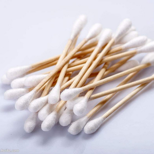 أعواد قطنية الجملة المتاح صديقة للبيئة الطبيعية أعواد قطنية دبوس لتثبيت الأوراق القطن وسادات أذن - Product Image 3