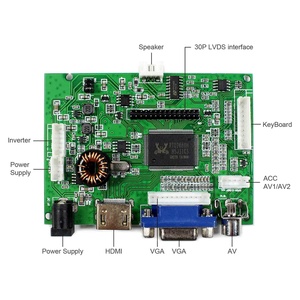 Tablero de trabajo HDMI VGA 2AV LCD para interfaz LVDS 12.5 pulgadas 13.1 pulgadas 13.4 pulgadas 1366x768 pantalla LCD - Product Image 3