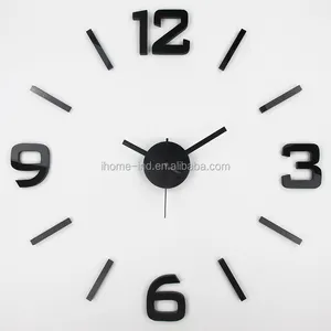 현대 벽 시계 3d 2023 새로운 도착 석영 시계 장식 바늘 diy 시계 3d 스티커