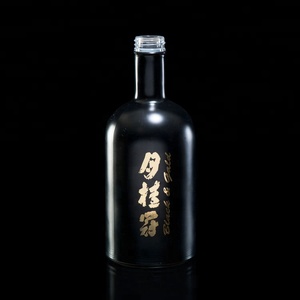 <span class=keywords><strong>Bouteille</strong></span> de vodka en verre à saké <span class=keywords><strong>japonais</strong></span> noir mat 750 ml - Product Image 1
