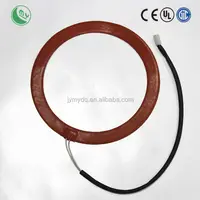12 V silicona circular almohadilla impermeable, calentador de caucho de silicona