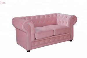 Soggiorno rotolo braccio pulsante trapuntato <span class=keywords><strong>in</strong></span> tessuto divano <span class=keywords><strong>di</strong></span> velluto <span class=keywords><strong>rosa</strong></span> chesterfield divano divano <span class=keywords><strong>mobili</strong></span> - Product Image 2