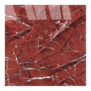 Azulejo de mármol de jade rojo portugal de cerámica de suelo de 600x600mm