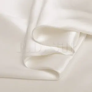 Mulberry Silk Fabric 16mm Silk Satin 45" Width Ivory White Silk For Shirts