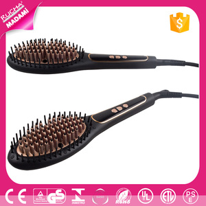 Escova alisadora de cabelo New hot pick peigne électrique lisseur rapide <span class=keywords><strong>brosse</strong></span> à lisser les <span class=keywords><strong>cheveux</strong></span> - Product Image 6
