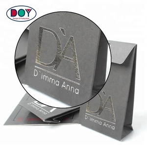 Clothing Small Spare Button <strong>Bag</strong> Foil Logo Eco <strong>Paper</strong> With Plastic <strong>String</strong> Custom Screen Printed Silver Gift Packaging Drawstring - Product Image 5