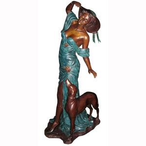 Statua in Resina di Donna Nuda con Cane, Vendita Calda - Product Image 6