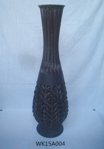 Vase de sol en <span class=keywords><strong>bois</strong></span> et herbe de 24 pouces de haut. Cadeau idéal pour les mariages, la décoration intérieure, les fleurs séchées longues, le spa, l'aromathérapie, l'ombrelle / canne - Product Image 4