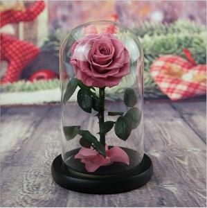 Rosas Eternas de Color Rojo Vino al por Mayor, Rosas Preservadas en Cúpula de Cristal para el Día de San Valentín - Product Image 5