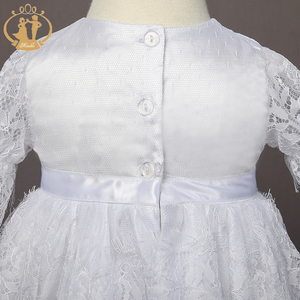 Abiti da bambino abbigliamento Boutique agile completo in pizzo abiti da battesimo per bambini 0-18m - Product Image 5