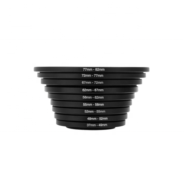 Massa Photographic Equipment Digital Camera Accessories CNC Hardware Machining Aluminum Step up Camera Lens Filter Adapter Ring