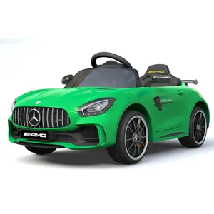 Hot selling licentie Mercedes Benz GTR 12v baby plastic batterij aangedreven auto kinderen rijden op speelgoed auto