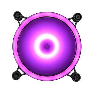 दोहरी रिंग बहु-रंग 120 मिमी आरजीबी शीतलन प्रशंसक आंतरिक और बाहरी प्रकाश रिमोट कंट्रोल - Product Image 3