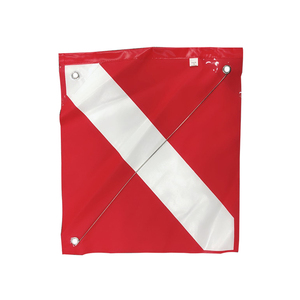 OEM de alta calidad de encargo rojo y blanco tamaño diferente de PVC Internacional Bandera de <span class=keywords><strong>buceo</strong></span> - Product Image 1