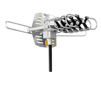 Уличная ТВ-антенна VHF/UHF 40-890 МГц 150 миль hdtv цифровое телевидение с дистанционным управлением вращающаяся антенна вращение на 360 градусов